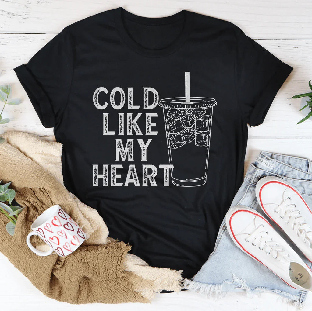 Cold Like My Heart Tee Peachy Sunday
