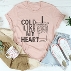 Cold Like My Heart Tee Peachy Sunday