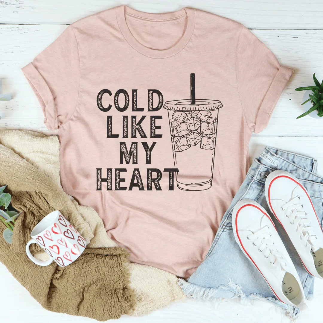 Cold Like My Heart Tee Peachy Sunday