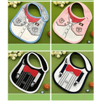 Collar Baby Festive Dress Cotton Cute Pattern Bibs for  Newborn Boy Girl