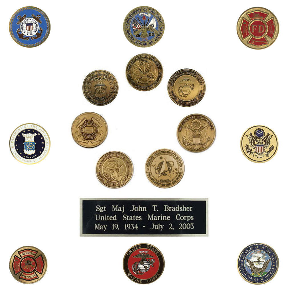 Combo of Medal and Name Plate The Military Gift Store