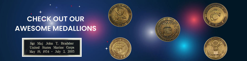 Combo of Medal and Name Plate The Military Gift Store