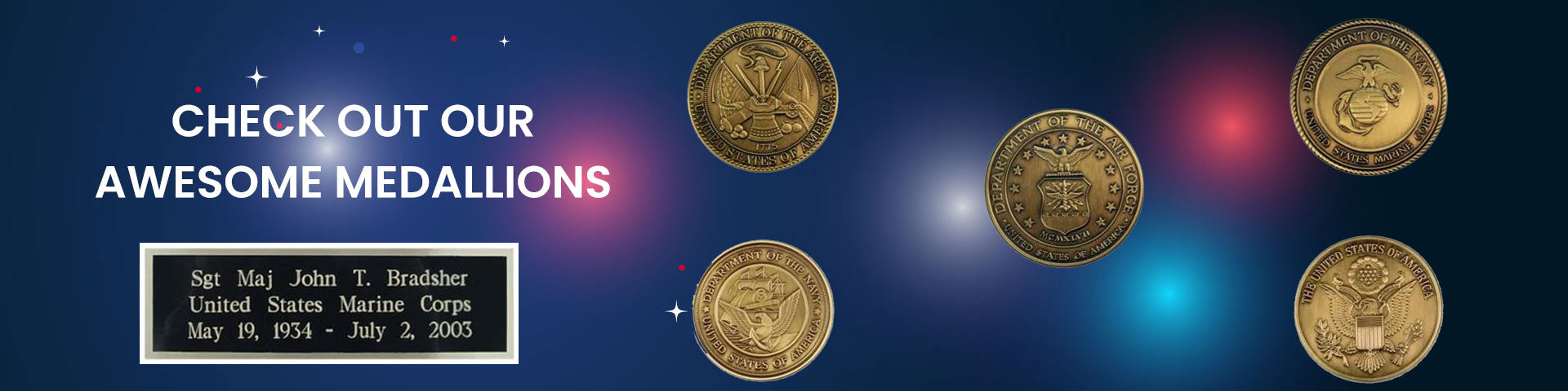 Combo of Medal and Name Plate The Military Gift Store