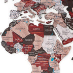 3D Wooden World Map Urban Enjoy The Wood