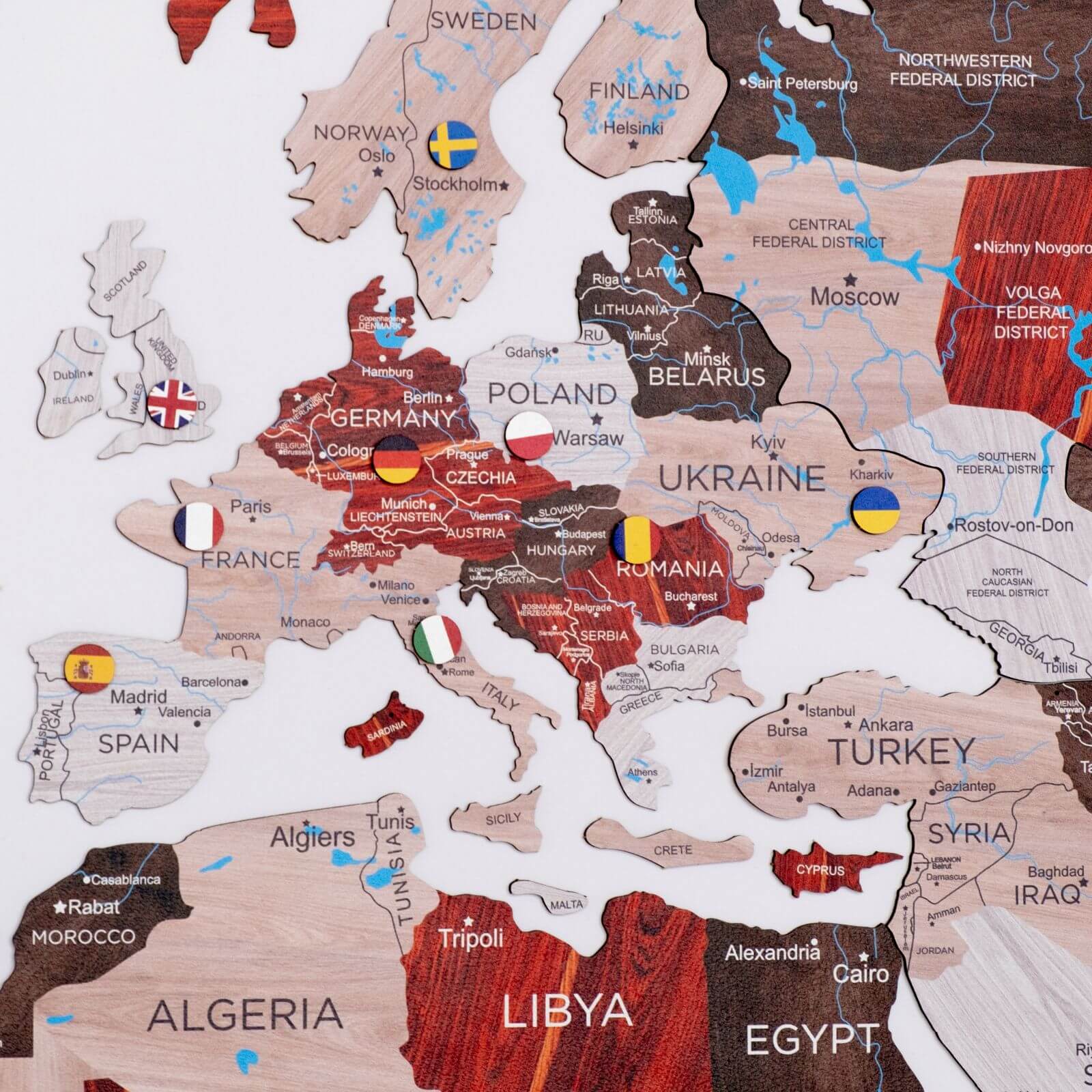 2D Wooden World Map Urban Enjoy The Wood