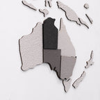 3D Wooden World Map Concrete Enjoy The Wood