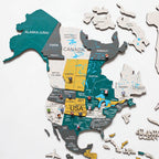 3D Wooden World Map Country - SJB-DIAMOND ELITES