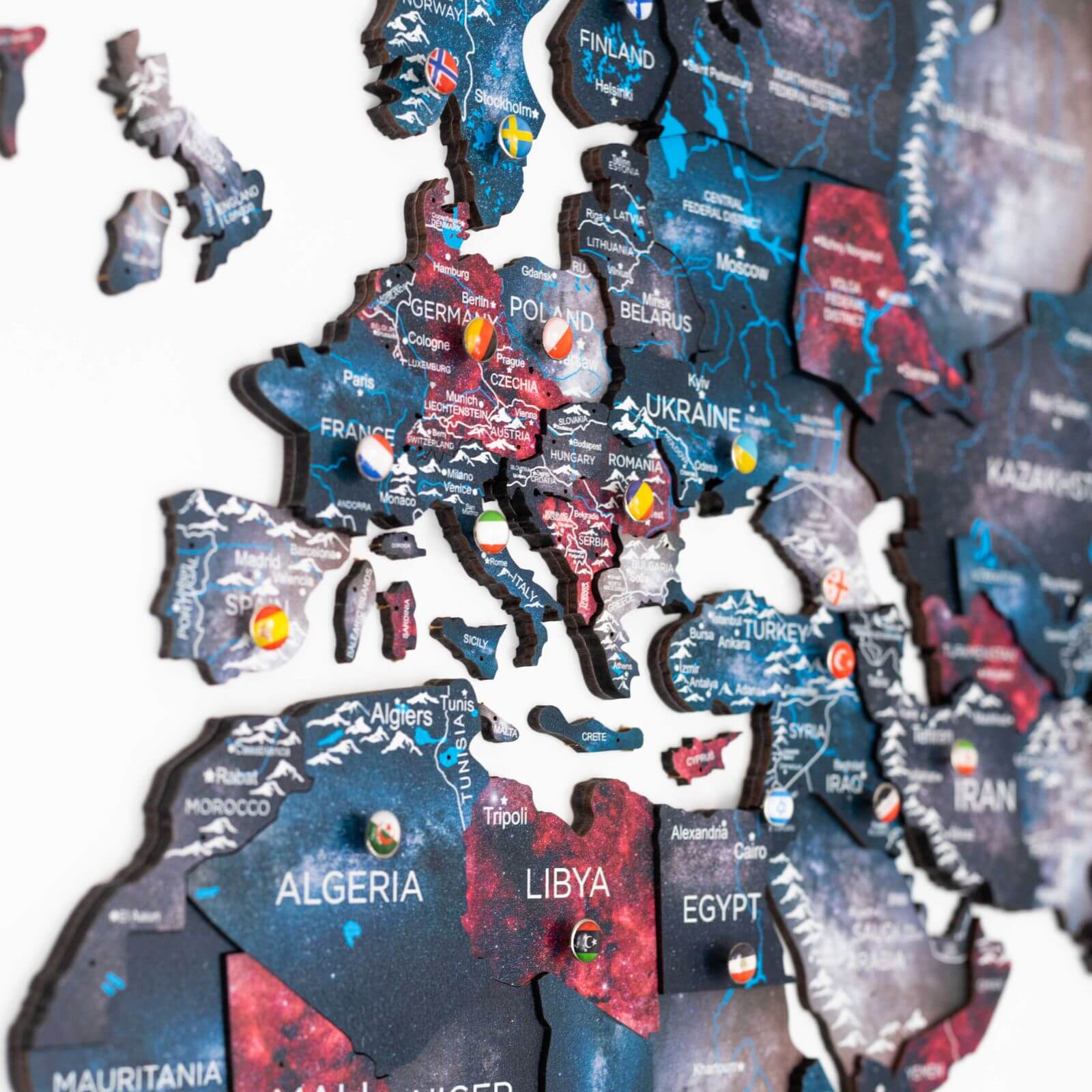 3D Wooden World Map Alcor Enjoy The Wood