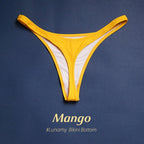 Colorful Bikini Thong Swimwear Women Swimsuit Top And Bottoms T-Back Brazilian Swimming Women's Strappy Triangle Bikini Sets High Cut Cheeky Thong Bottom Swimsuits