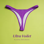 Colorful Bikini Thong Swimwear Women Swimsuit Top And Bottoms T-Back Brazilian Swimming Women's Strappy Triangle Bikini Sets High Cut Cheeky Thong Bottom Swimsuits