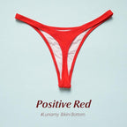 Colorful Bikini Thong Swimwear Women Swimsuit Top And Bottoms T-Back Brazilian Swimming Women's Strappy Triangle Bikini Sets High Cut Cheeky Thong Bottom Swimsuits