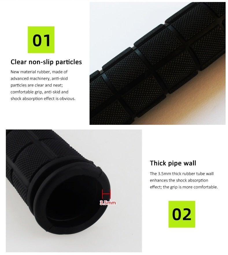 Colorful Cycling Handlebar Cover Bicycle Scooter Handle Bar Rubber Soft Durable Non-Slip End Grip Mountain Road Bicycle Handlebar Grips Specialized Replacement Bike Grips For Beach Scooter Mountain Bicycle Stevvex