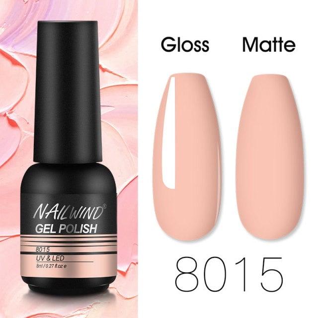 Colorful Glossy Gel Nail Polish 8ml Modern Permanent UV LED Nails Gel Luxury Fashion For Women and Girls Shine Design Stevvex