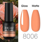 Colorful Glossy Gel Nail Polish 8ml Modern Permanent UV LED Nails Gel Luxury Fashion For Women and Girls Shine Design Stevvex