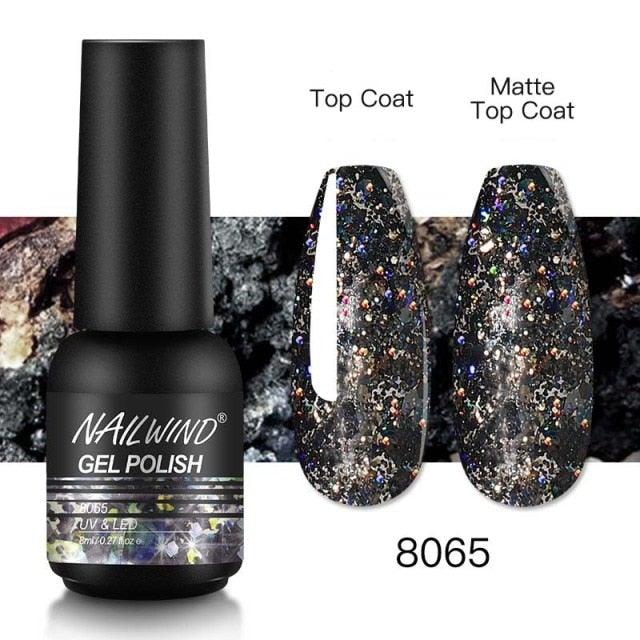 Colorful Glossy Gel Nail Polish 8ml Modern Permanent UV LED Nails Gel Luxury Fashion For Women and Girls Shine Design Stevvex