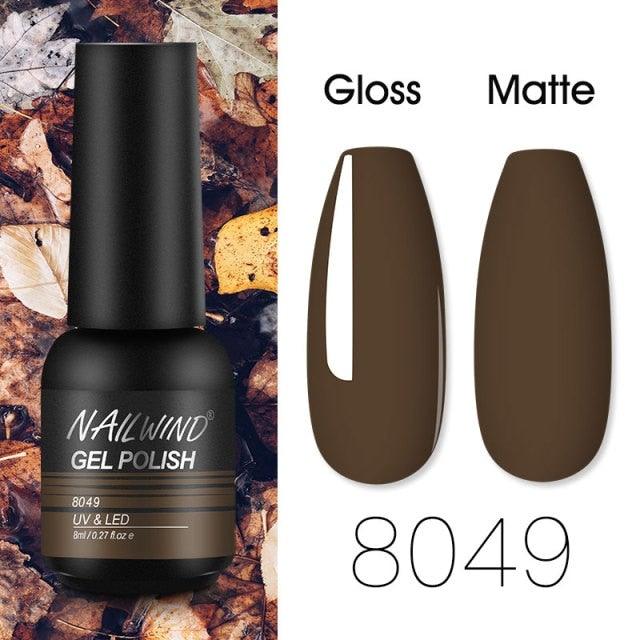 Colorful Glossy Gel Nail Polish 8ml Modern Permanent UV LED Nails Gel Luxury Fashion For Women and Girls Shine Design Stevvex