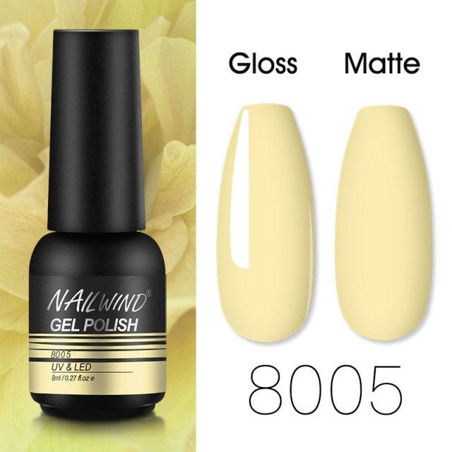 Colorful Glossy Gel Nail Polish 8ml Modern Permanent UV LED Nails Gel Luxury Fashion For Women and Girls Shine Design Stevvex