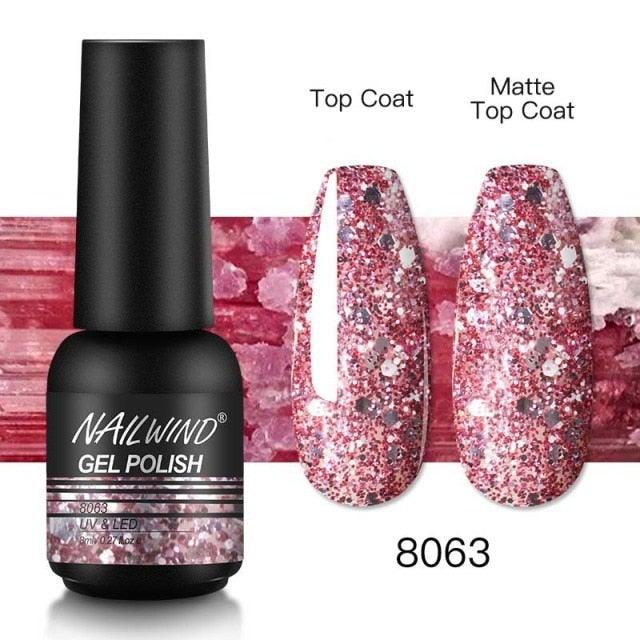 Colorful Glossy Gel Nail Polish 8ml Modern Permanent UV LED Nails Gel Luxury Fashion For Women and Girls Shine Design Stevvex