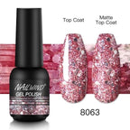 Colorful Glossy Gel Nail Polish 8ml Modern Permanent UV LED Nails Gel Luxury Fashion For Women and Girls Shine Design Stevvex