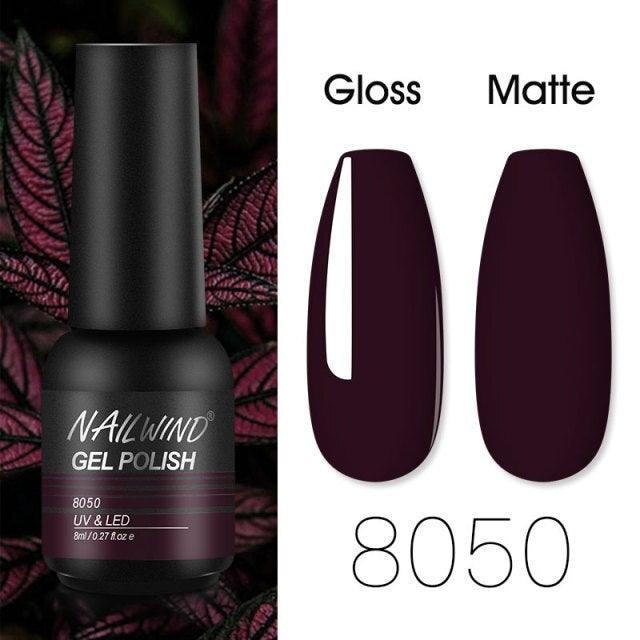 Colorful Glossy Gel Nail Polish 8ml Modern Permanent UV LED Nails Gel Luxury Fashion For Women and Girls Shine Design Stevvex