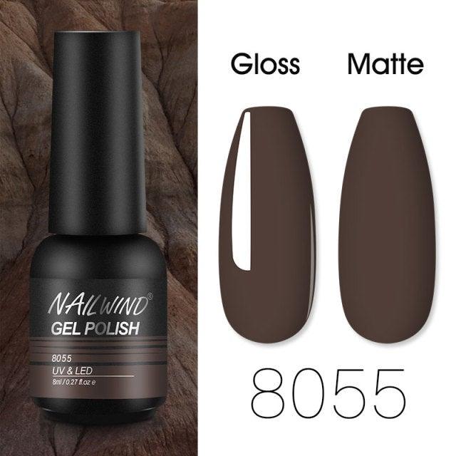 Colorful Glossy Gel Nail Polish 8ml Modern Permanent UV LED Nails Gel Luxury Fashion For Women and Girls Shine Design Stevvex