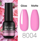 Colorful Glossy Gel Nail Polish 8ml Modern Permanent UV LED Nails Gel Luxury Fashion For Women and Girls Shine Design Stevvex