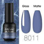 Colorful Glossy Gel Nail Polish 8ml Modern Permanent UV LED Nails Gel Luxury Fashion For Women and Girls Shine Design Stevvex