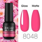 Colorful Glossy Gel Nail Polish 8ml Modern Permanent UV LED Nails Gel Luxury Fashion For Women and Girls Shine Design Stevvex