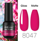 Colorful Glossy Gel Nail Polish 8ml Modern Permanent UV LED Nails Gel Luxury Fashion For Women and Girls Shine Design Stevvex