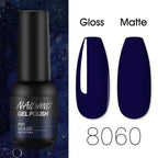 Colorful Glossy Gel Nail Polish 8ml Modern Permanent UV LED Nails Gel Luxury Fashion For Women and Girls Shine Design Stevvex