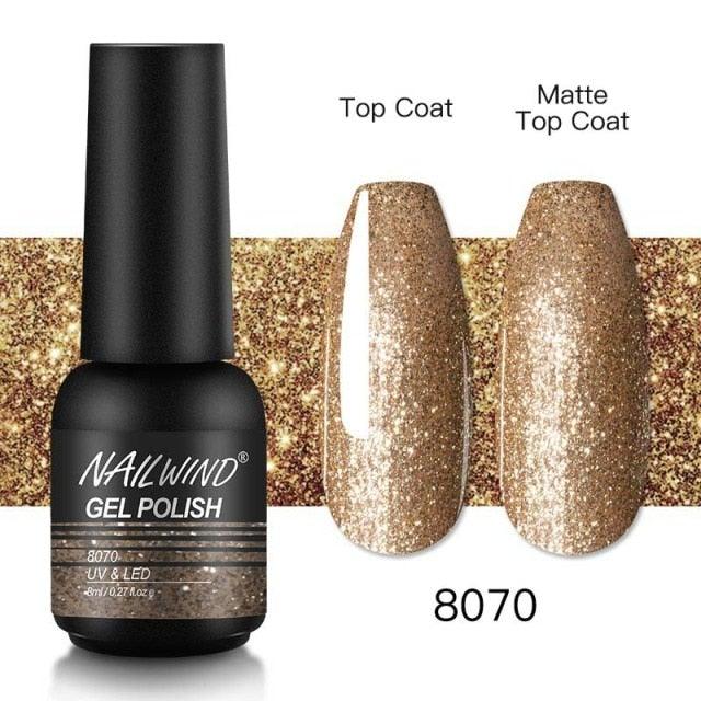 Colorful Glossy Gel Nail Polish 8ml Modern Permanent UV LED Nails Gel Luxury Fashion For Women and Girls Shine Design Stevvex