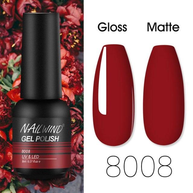 Colorful Glossy Gel Nail Polish 8ml Modern Permanent UV LED Nails Gel Luxury Fashion For Women and Girls Shine Design Stevvex