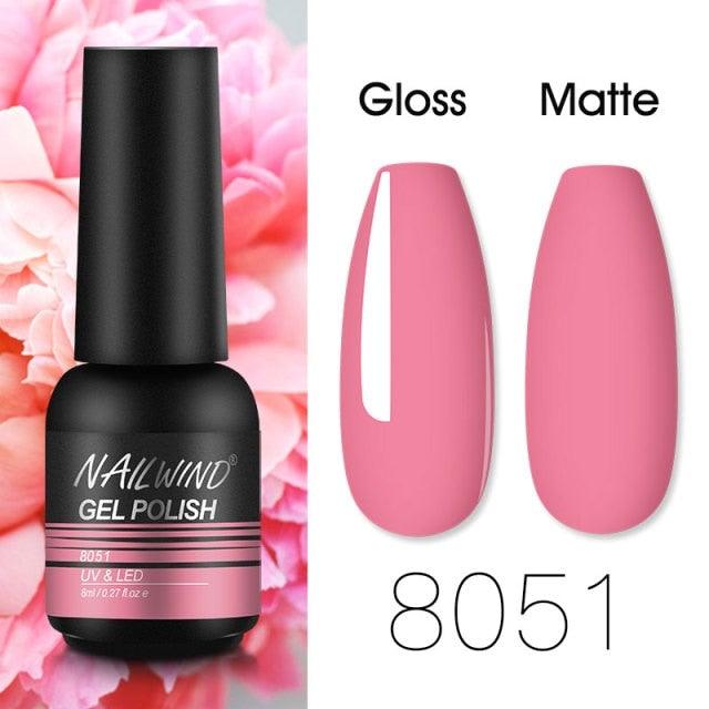 Colorful Glossy Gel Nail Polish 8ml Modern Permanent UV LED Nails Gel Luxury Fashion For Women and Girls Shine Design Stevvex