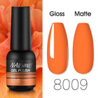 Colorful Glossy Gel Nail Polish 8ml Modern Permanent UV LED Nails Gel Luxury Fashion For Women and Girls Shine Design Stevvex