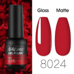 Colorful Glossy Gel Nail Polish 8ml Modern Permanent UV LED Nails Gel Luxury Fashion For Women and Girls Shine Design Stevvex