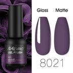 Colorful Glossy Gel Nail Polish 8ml Modern Permanent UV LED Nails Gel Luxury Fashion For Women and Girls Shine Design Stevvex