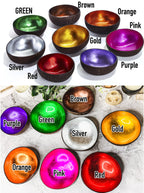 Coconut Rainbow Bowls Handcrafted Gold Leaf Polished Lacquered Eco Serve Bowls BandsCo Straps