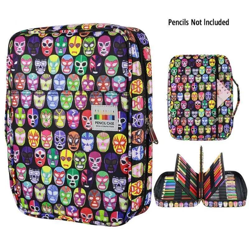 Colorful Large Capacity Pencil Bag Organizer Portable Multilayer Holder  Big Pencil Bag Stevvex