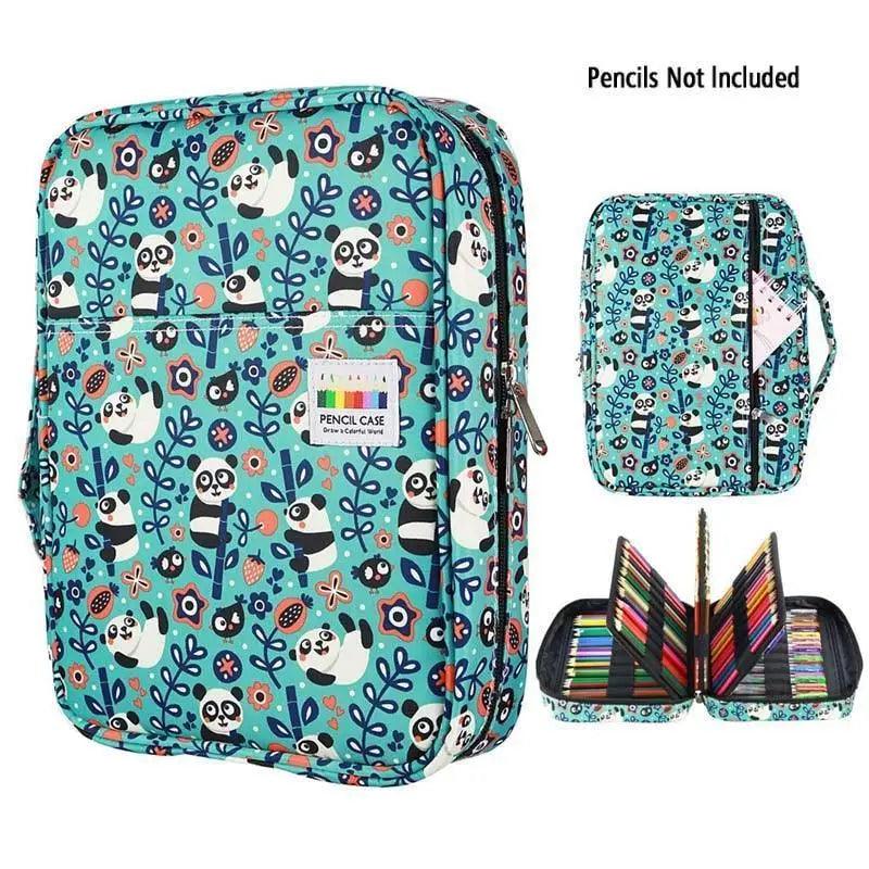 Colorful Large Capacity Pencil Bag Organizer Portable Multilayer Holder  Big Pencil Bag Stevvex
