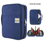 Colorful Large Capacity Pencil Bag Organizer Portable Multilayer Holder  Big Pencil Bag Stevvex