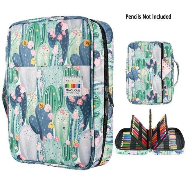 Colorful Large Capacity Pencil Bag Organizer Portable Multilayer Holder  Big Pencil Bag Stevvex
