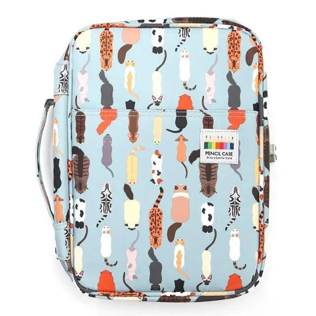 Colorful Large Capacity Pencil Bag Organizer Portable Multilayer Holder  Big Pencil Bag Stevvex