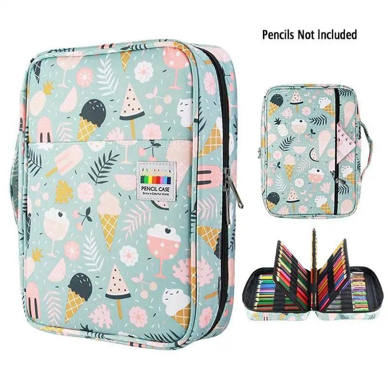 Colorful Large Capacity Pencil Bag Organizer Portable Multilayer Holder  Big Pencil Bag Stevvex