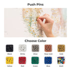 World Map on Canvas - Colorful - SJB-DIAMOND ELITES