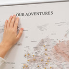 World Map on Canvas - Colorful - SJB-DIAMOND ELITES