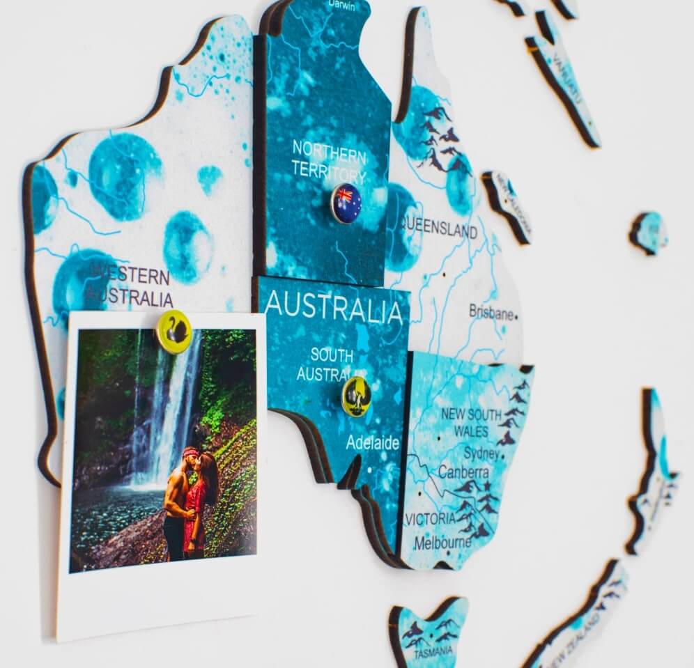 3D Wooden World Map Aurora Enjoy The Wood