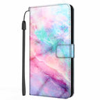 Colorful Marble Flip Leather Case For iPhone 11 12 13 Pro Max Cover iPhone12 Mini iphone12 iphone13 13pro Wallet Stand Marble Phone Covers Marble Flip Leather Phone Case Magnetic Kickstand Protective Cover Stevvex