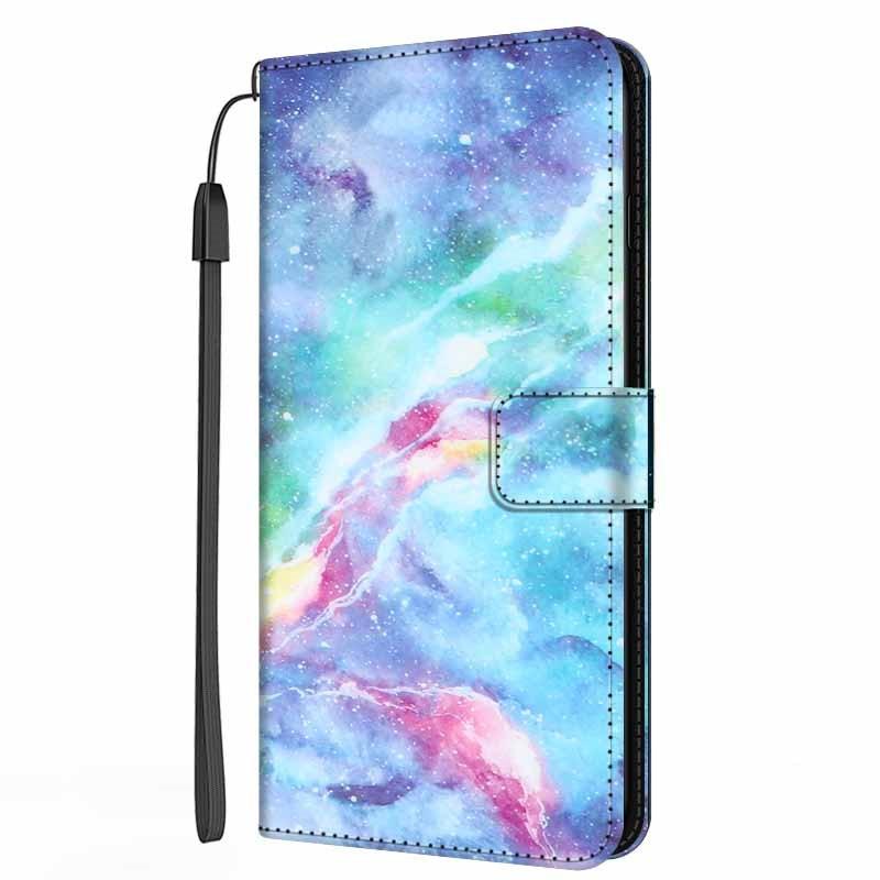 Colorful Marble Flip Leather Case For iPhone 11 12 13 Pro Max Cover iPhone12 Mini iphone12 iphone13 13pro Wallet Stand Marble Phone Covers Marble Flip Leather Phone Case Magnetic Kickstand Protective Cover Stevvex