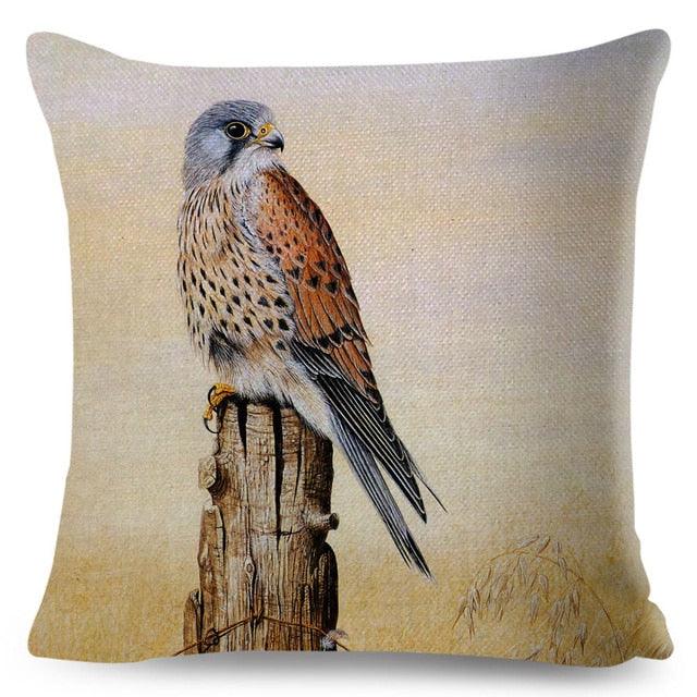 Colorful Pillow Cover Woodland Fox Bird Owl For Kids Room Sofa Home Decor Cute Cartoon Squirrel Cushion Cover Polyester Cotton Pillowcase Vintage Animal Throw Pillow Covers Wild Animals Cotton Linen Square Decorative Cushion Covers Stevvex