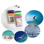 Colorful Pouch Universal Waterproof Cell Phones Useful Dropping Convenient To Use Lightweight Portable Bags Plastic Waterproof Underwater Pouch for Mobile Phone Case & Strap 3.5 -6 inch Stevvex